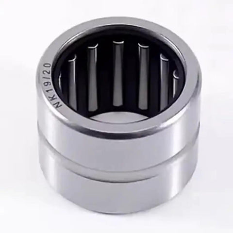Top Shelf Machined Needle Roller Bearing Set With Heavy Duty Outer Ring Flanges And Tight Guided Cages For Slick Shaft Mounting showing caged needle roller unit.