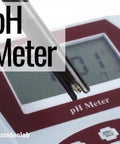 Close-up of Benchtop pH Meter With Lab-Grade Electrode, 0.01 pH Accuracy, 3-Point Calibration display shown.