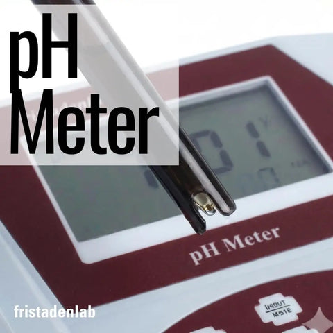 Close-up of Benchtop pH Meter With Lab-Grade Electrode, 0.01 pH Accuracy, 3-Point Calibration display shown.