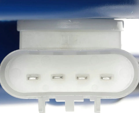 Connector view of Built Tough Fuel Pump Module Assembly To Oe Standards with three metal pins for reliable performance.