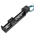 Motorized Slide Table Kit With T Type Linear Guide Rail 250mm Travel Open Loop NEMA 11 Stepper TB6600 Drive Electric Linear Stage