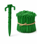 Contractor Grade Biodegradable 4 Inch Stakes 100 Count For Securing Weed Fabric Landscape Fabric Netting And Blankets