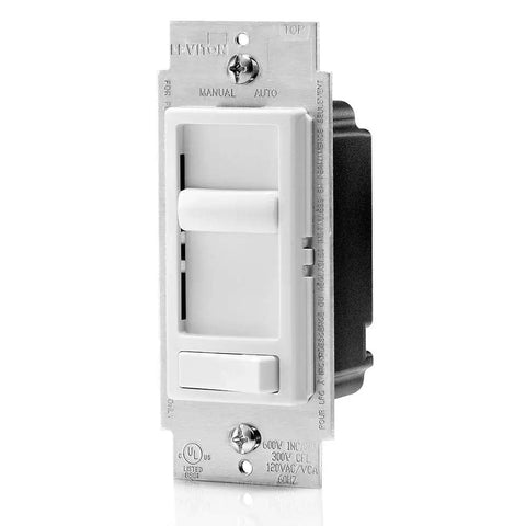 Slide Style Dimmer Switch For Electronic Low Voltage Bulbs White With Separate On Off Button 3 Way Ready