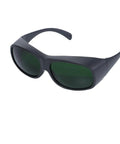 Top Tier Laser Safety Glasses For Handheld Laser Welding And Fiber Rigs Featuring Badass OD8 Plus Din4 Shields, unisex polycarbonate frames.