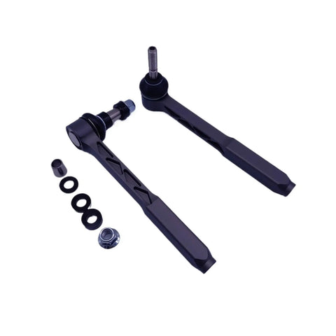 Heavy Duty Adjustable Bump Steer Outer Tie Rod Kit For Porsche 996 997 CNC Billet Aluminum with rubber washers and bolt.
