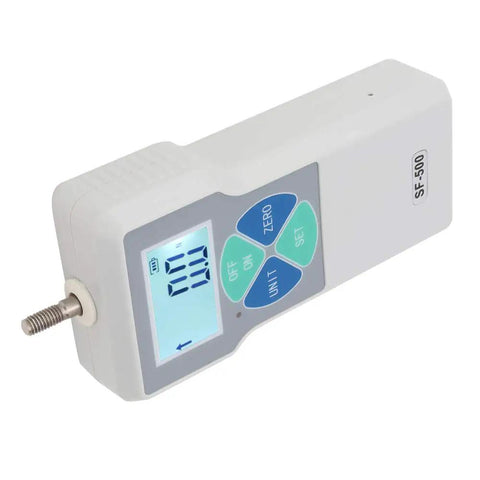 No Fuss Digital Force Gauge And Portable Push Pull Tester Workhorse featuring 500 Newton capacity with LCD display.