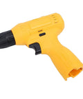 Lightweight Cordless Drill And Screwdriver Set Built For Real Deal Weekend Renos With Antislip Grip And Nitty Gritty Power That Makes Tough Diy Projects Feel Like A Breeze, showing yellow cordless drill close-up.