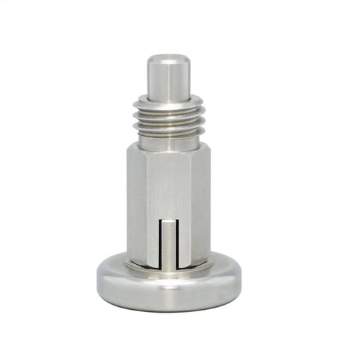Pro Level Spring Index Plunger Bolt With Slick Fine M10x1 And Coarse M12x1.75 Threads Heavy Duty Machine Screw, stainless steel design.