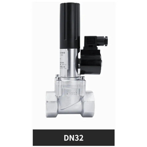 Gas Emergency Cut Off Solenoid Valve With Linkage For Industrial And Commercial Use DN25 DN32 DN40 DN50 Thread 0.1 MPa Rated Heavy Duty Pro Grade Electric Valve For Safe Gas Shutoff And Quick System Integration, DN32 threaded valve