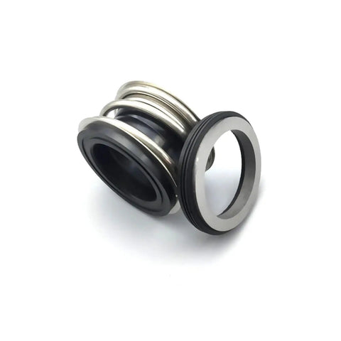 Top Shelf 16 mm Mechanical Shaft Seal For Water Pumps Featuring Single Coil Spring And Silicon Carbide Graphite Seals In 12 To 65 mm Range - Close-up of seal with spring.
