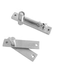 Twenty Pack Heavy Duty Stainless Steel Pivot Door Hinges Featuring Smooth Rotating Shaft And Kickass Mounting Hardware For Murphy Beds In Sleek Silver Finish - showing two pivot hinges.