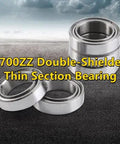 Super Prime Double Shielded Mini Ball Bearings For Tight Squeeze Equipment, size 6700ZZ, compact design for smooth rotation.