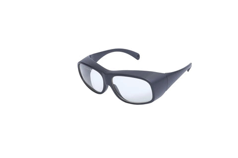 Built Tough Laser Protection Goggles Offering Ridiculous OD6 Plus Shielding For 2940 Nm Erbium Medical Lasers in true black finish.