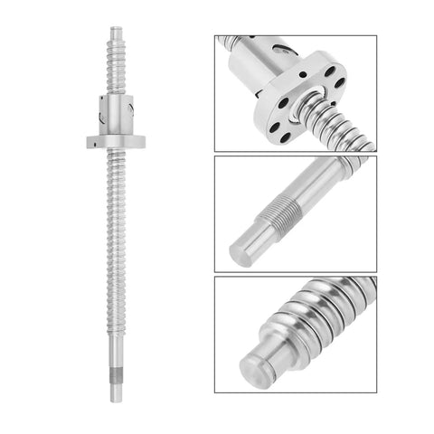 Precision Rolled Ball Screw For CNC Machines Anti Backlash Design with 300 mm travel length and smooth low friction operation.