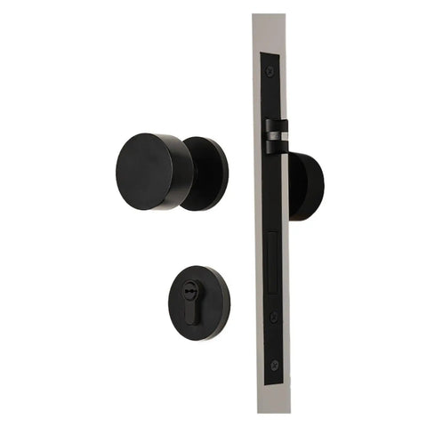 Silent Door Lock Handle Made From Solid Brass Round Hardware With Smooth Quiet Operation One Color Finish