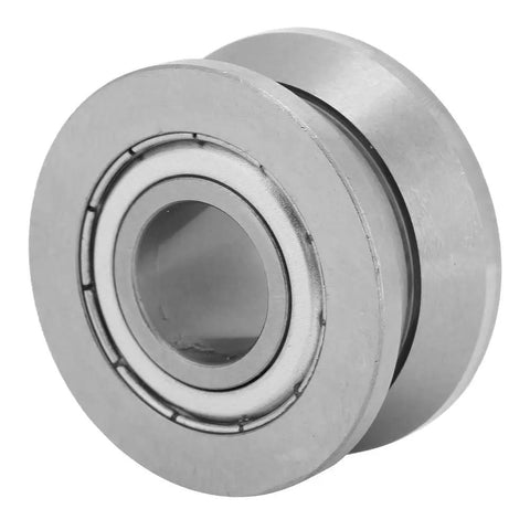 Rock Solid V Groove Track Roller Guide Sealed Ball Bearing 41ZZ 15x41x20mm in steel construction for smooth motion.