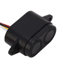 Black IP67 Ultrasonic Distance Sensor Module For Obstacle Avoidance Tiny Dope Yet Mighty DC 3.3V To 12V, side view