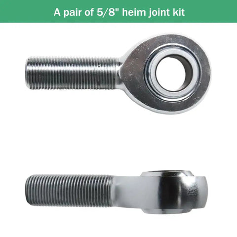 Bulletproof Heavy Duty 5/8 Inch Heim Joint Rod End Kit For Custom Track Bars And Dirt Roader Chassis Builds Knockout Suspension Linkage with precision threaded design.