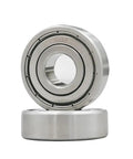 Rock Solid 304 Stainless Steel Deep Groove Ball Bearings Built Tough With Double Metal Seals For Wet Shop Floors And Power Tools Smooth Operation Killer Corrosion Resistance 90X160X30mm displayed at an angle.