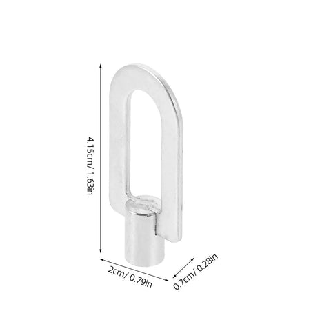 Three-Piece Dent Puller Ring Kit for Auto Body and Sheet Metal Repair, aluminum, seamless finish, dimensions shown on white background