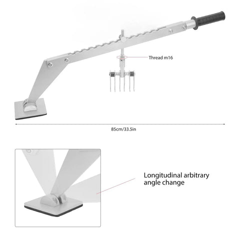 Paintless Dent Repair Kit With Aluminum Alloy Puller And 23 Piece Accessories showing aluminum puller arm with ergonomic handle, 85cm length.
