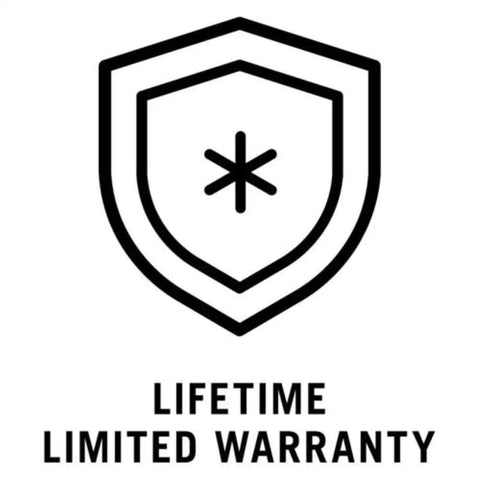 Warranty badge for Trinsic 14 Series Chrome Shower Trim Kit, Single Function, Trim Only, Shower Head and Rough In Valve Sold Separately.