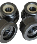 Left Hand Reverse Thread Collar Nut M10x1.0 For Pivotrim String Trimmer Gear Head Replacement, Black Collar Nut Set Of 4