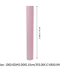 Self Adhesive Waterproof Pink Vinyl Wallpaper Big Roll, 45cm wide, 17.68in high, ideal for easy bathroom renovation.