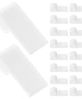 Super Sturdy Sofa Spring Clips Set For Couches And Upholstery, Damage Resistant U Shaped Clamps, 50 Piece Kit, white plastic