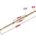 610mm Rear Axle Replacement For 49cc 50cc 110cc 125cc Electric Kids Go Karts ATVs Quad Bikes And Scooters Rugged Durable Aluminum Steel Construction Easy Install Compatible With Multiple Mini Offroad Vehicles
