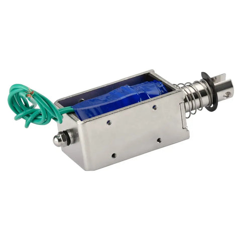 DC Solenoid Electromagnet Push Pull Type Open Frame With 20mm Stroke 12V 3A Coil Initial 3N Push Force And 60N Hold Force