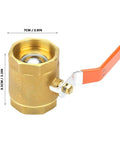 Old School Rugged Brass Ball Valve For Water Oil And Gas Lines With Smooth Quarter Turn Handle and No Frills Corrosion Resistance for Hardcore Plumbing Projects