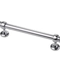 10 Pack Polished Chrome Cabinet Pulls 5 Inch Hole Centers 128mm Straight Bar Cabinet Handles For Cabinets Drawers Closets And Furniture Kitchen Hardware Durable Solid Construction AL3082CP showing single bar side view