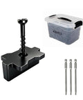 Heavy Duty Hidden Deck Fasteners With Rust Proof Star Hole Screws And Smooth Nylon Composite Decking Clips For Snug Edge Trims and Dead Secure Holds Covering Two Hundred Square Feet No Drama Install Gear and accessories