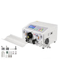Uhrlghs Automatic Wire Stripping Machine Heavy Duty Aluminum Alloy Peeling Cutter For Cable 0.1 To 8mm SWT508 E SD side view with accessories.