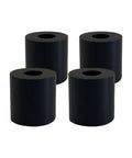 Four Hefty M12 Rubber Spacer And Anti Vibration Mounts with black NBR, for stable heavy duty gear support.