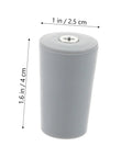 Badass Hurricane Shutter Hardware Plus Window Shutter Stopper Kit Featuring Heavy Duty Roller Blind Replacement Bumpers For Sweet Diy Patching Jobs Now, light gray plastic buffer stop measures 4x2.5 cm.