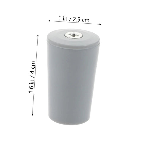 Badass Hurricane Shutter Hardware Plus Window Shutter Stopper Kit Featuring Heavy Duty Roller Blind Replacement Bumpers For Sweet Diy Patching Jobs Now, light gray plastic buffer stop measures 4x2.5 cm.