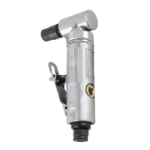 Hard As Nails Right Angle Air Die Grinder With 0.3 Hp Motor And Twenty Thousand Rpm Variable Speed Control, compact and metal construction.
