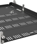 Rock Solid Rack Rail Mounting Kit with Adjustable Depth and Powder Coated Finish for Server Rig showing a heavy duty rack rail with adjustable features.