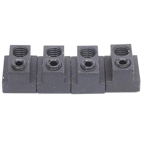 Five Eighth Inch T Slot Eccentric Clamping Kit Pro Grade Heavy Duty 18 Piece Set With Half Inch To Thirteen Thread Clamp Nuts For Lathe And Milling Machines Copper And Steel Reusable Fixture, four T-nuts