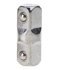 URTERYSER socket adapter, 3/8in sleeve with hex connector, chrome-plated, double-ended