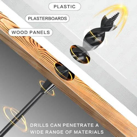 YY-LC flexible drill bit for wire pulling with guide ball, 3/4 in x 54 in, for wood/plasterboard/plastic.