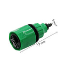 Easy Fit Garden Hose Quick Connect Kit 1/4 Inch And 3/8 Inch Hose Connectors 100 Pieces End Fittings For Irrigation Watering No Fuss Fast Install Durable Quick Coupling For Easy Setup And Water Saving. green plastic hose connector, 20 mm inlet, 77 mm length, 5 mm tip