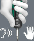 Kraftform Safe Torque Speed Torque Screwdriver With Quick Torque Adjustment And Lockable Torque Setting being held in hand.