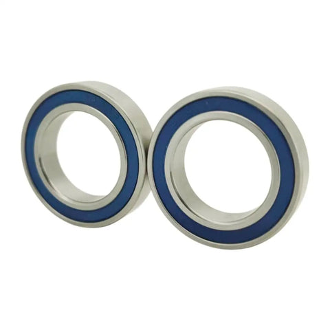 Top Shelf Sus440 Stainless Steel 6804 2Rs Double Sealed Ball Bearings 20x32x7mm Abec 3 Precision twin pack with blue seals.