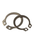 Bulk Assorted Snap Ring Kit M5 To M20 External Snap Rings For Shafts And Bearings Stainless Steel 65Mn Black Finish, close-up view