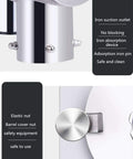 Iron suction outlet and barrel cover nut details of Powerful 1500W Electric Grain Mill High Speed Stainless Steel Grinder