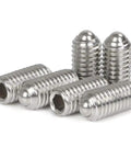 Tough As Nails Heavy Duty M4 By 10Mm Stainless Steel Hex Socket Grub Screws with polished ball tips, 20 pieces.