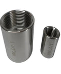 Heavy Duty Stainless Steel Round Pipe Fitting Coupler High Pressure BSPT NPT Female Adapters In 1/8 To 2 Inch Sizes 304/316 SS BSPP Compatible